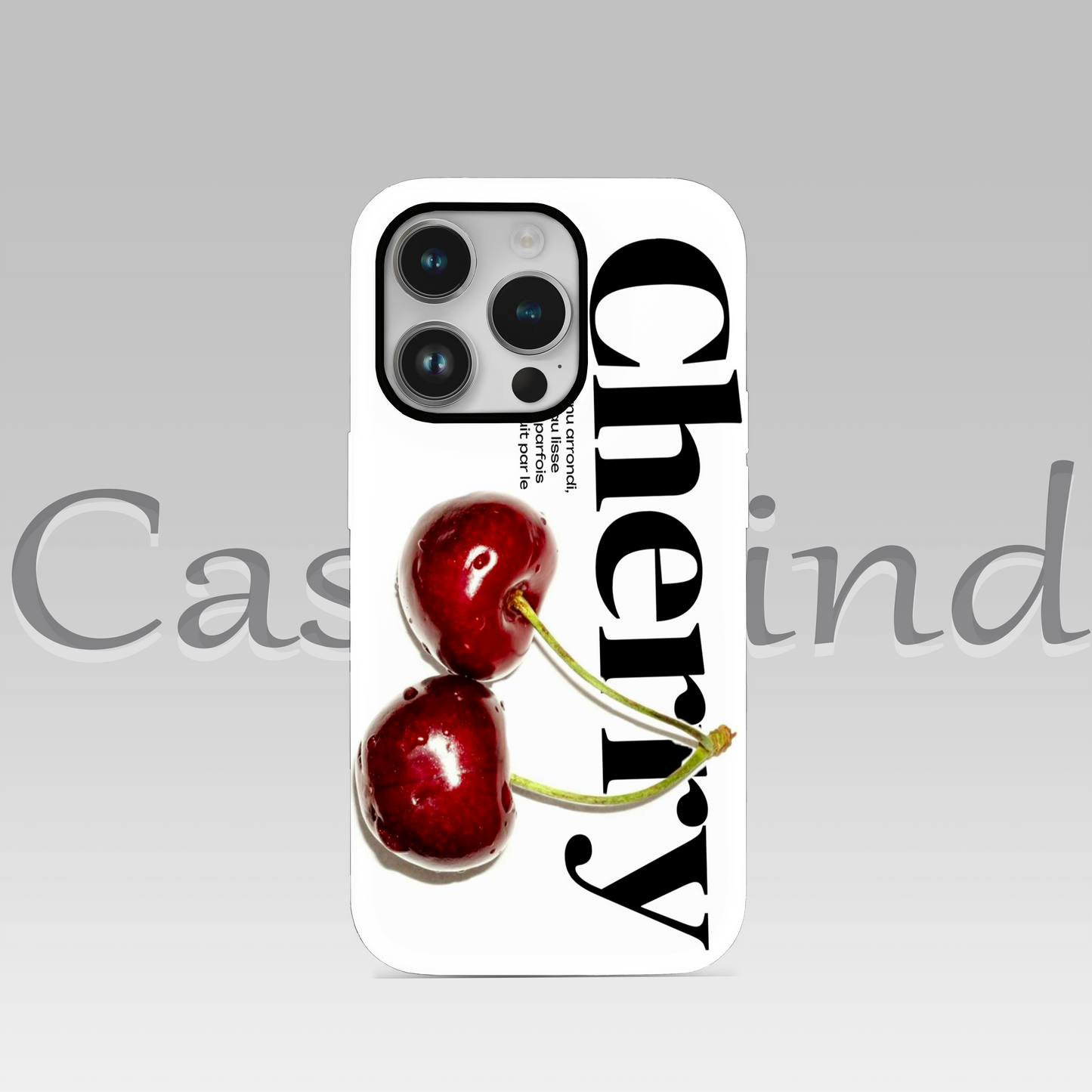 Cherry Tasarımlı Silikon Telefon Kılıfı