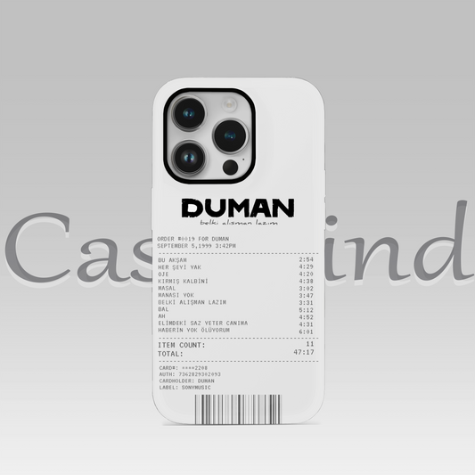 Duman Fiş Tasarımlı Minimalist Telefon Kılıfı