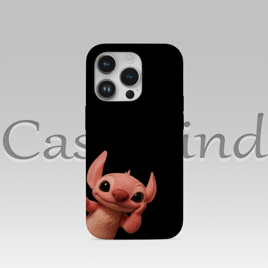 Siyah Angel Stitch Couple Kılıfı