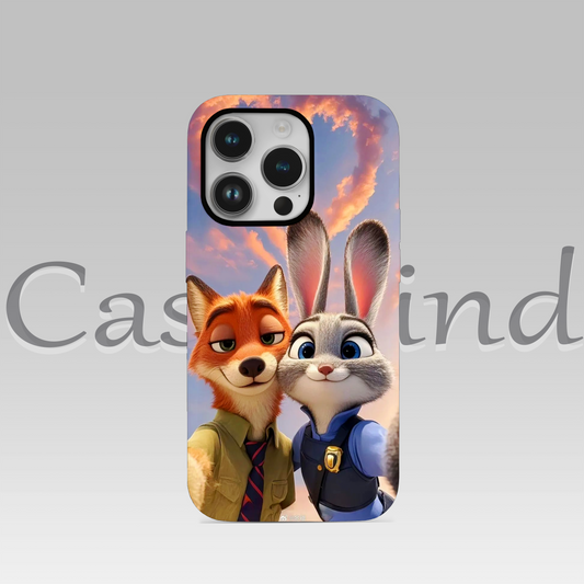 Judy Hopps ve Nick Wilde Couple Telefon Kılıfı